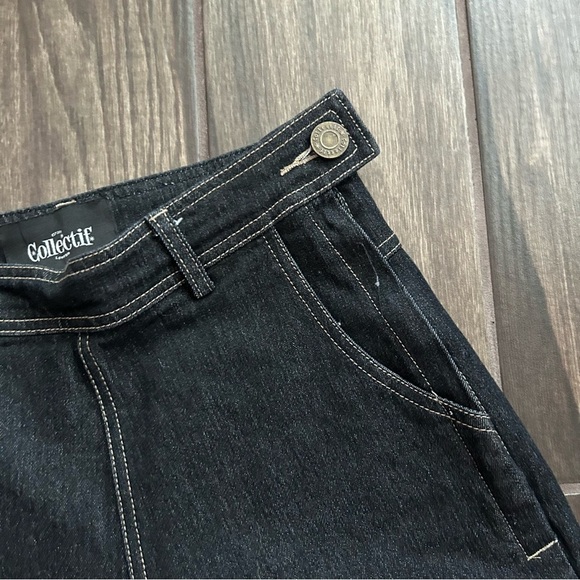 Collectif 50s Mainline Siobhan High Waist Jeans in Dark Navy Sz XS NWOT - Picture 6 of 9